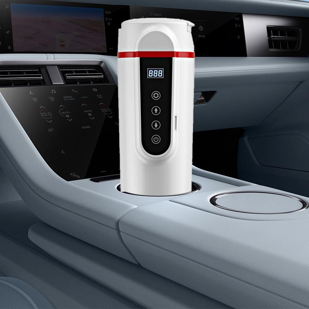 12V/24V Car Electric Kettle Travel Water Boiler Mug Temperature Adjustable Coffee Tea Truck Cup White โ image 4