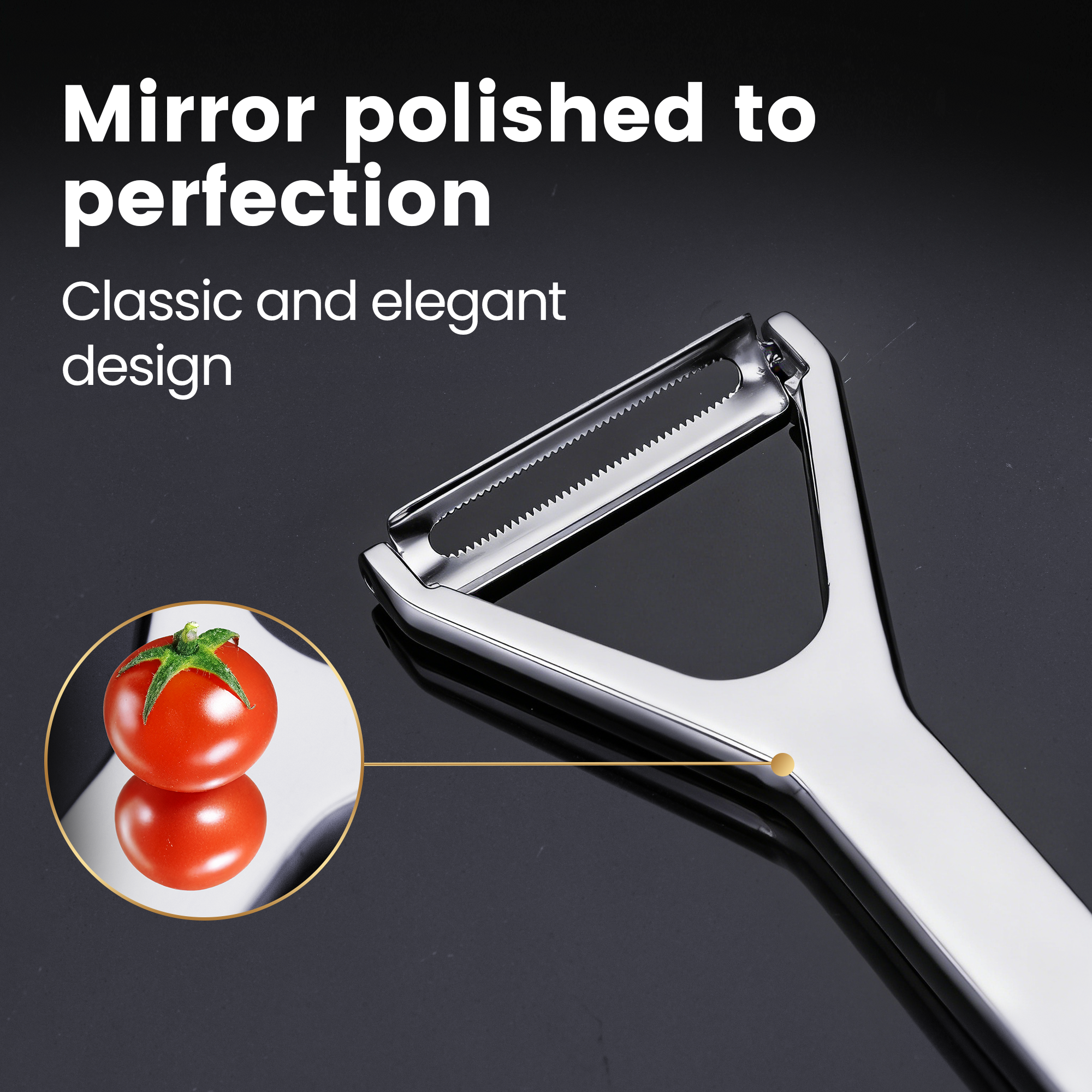 Gourmet Easy Vegetable Peeler, Y Peeler, Citrus Peeler, Stainless Steel Lemon Peeler — image 5