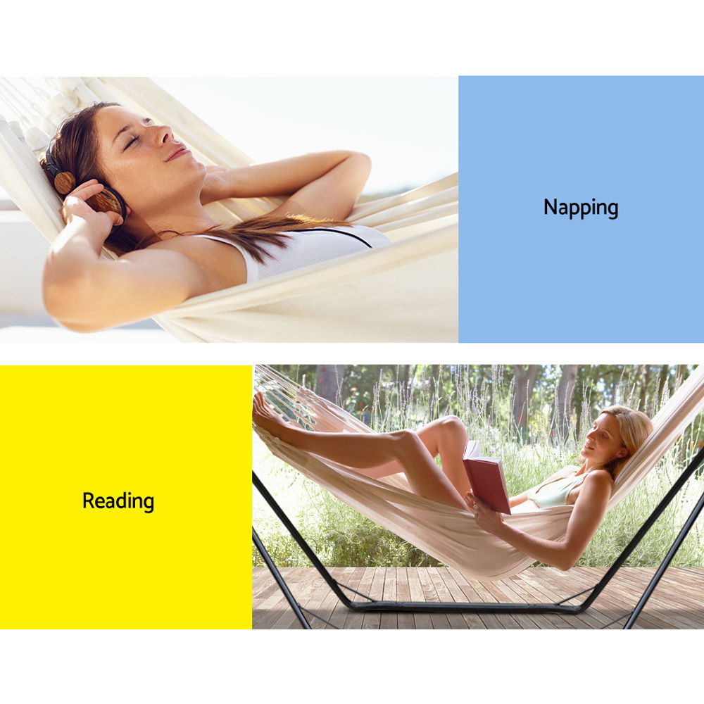 Gardeon Hammock Bed with Stand Outdoor Camping Hammocks Steel Frame โ image 3
