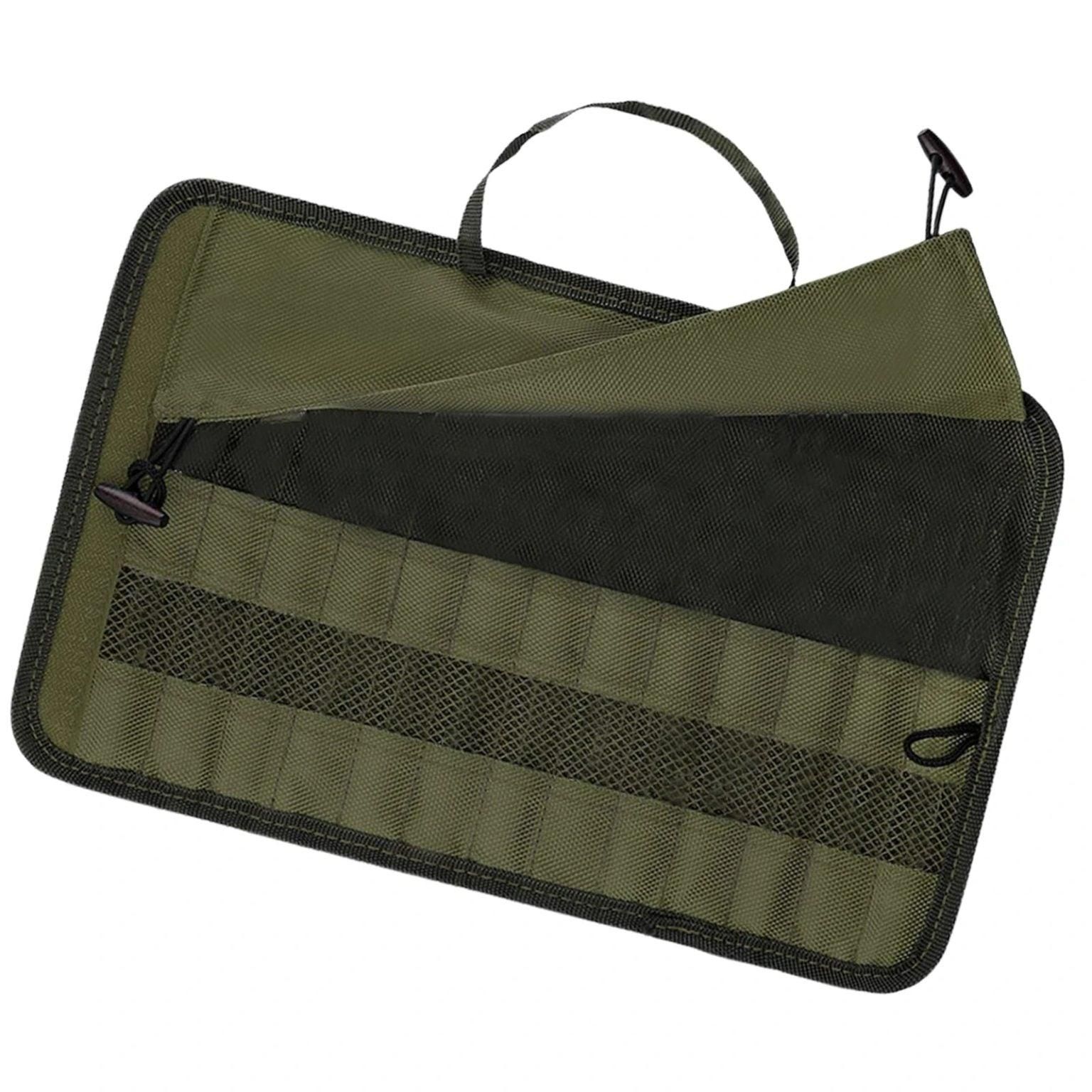 Outdoor Camping Cutlery Storage Bag Portable Roll Up Pouch Bag Cutlery St