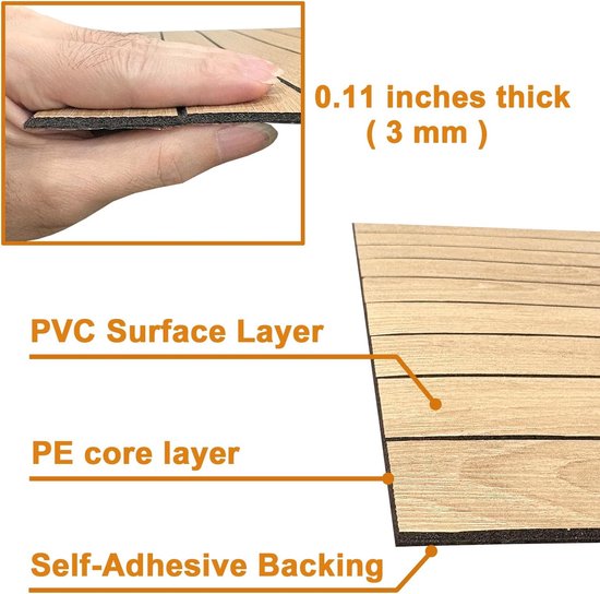 2 Pack Peel and Stick Oak Wood Slat Feature Wall Panels 300x40cm Each | DIY TV Headboard PVC Decor Wall Liner for Interior Wall & Ceiling Makeover(KC-1067D-19) — image 2
