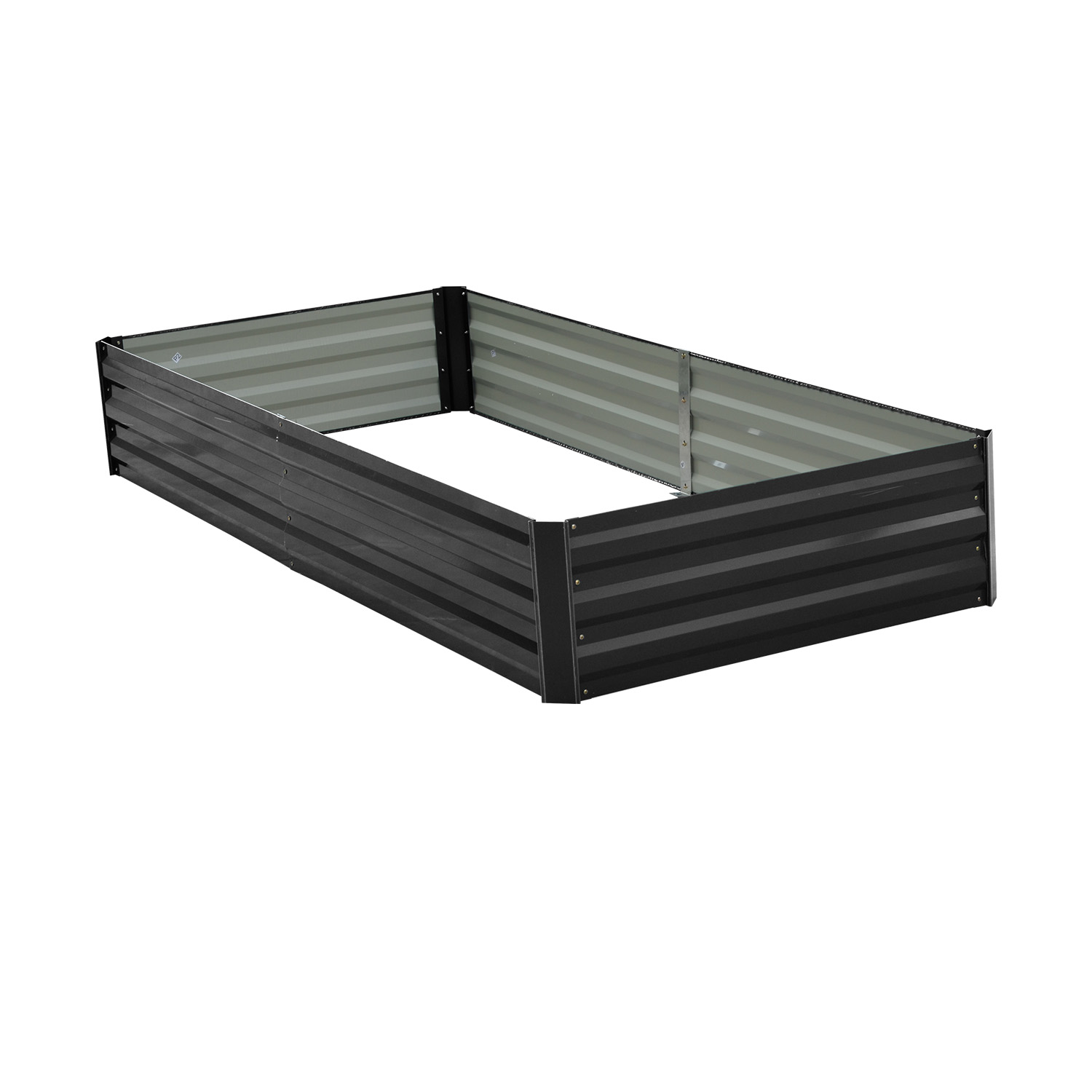 Wallaroo Garden Bed 210 x 90 x 30cm Galvanized Steel - Black โ image 3
