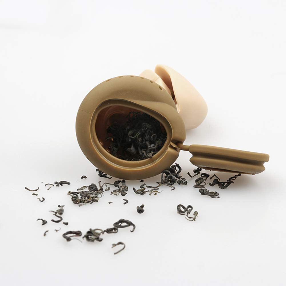 Funny Loose Leaf Tea Infuser Ball, Food Grade Silicone Stool Shape Hot Tea Infuser Tea Strainer Ball Filter — image 3