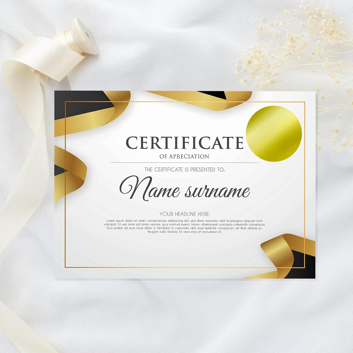 Embossing Stickers 300Pcs 2'' Gold Foil Seals Stickers for Certificates Self Adhesive Round Envelope Seal Label Sticker Roll Blank Embosser Stamp Sticker for — image 5