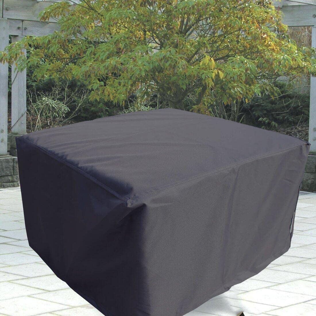 Outdoor Furniture Cover 210D Oxford Cloth Home Waterproof Table and Chair Garden Table Dust Cover(120*120*74CM) — image 4