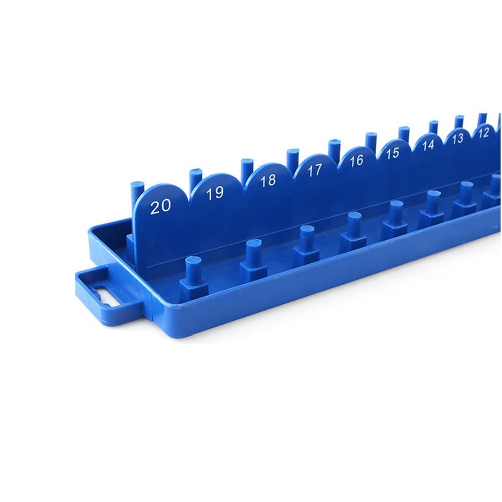Practical Socket Storage Organizer Tool Organizer Wrench 3/8 Inch Sleeve Bracket Metric Socket Tray Rack Holder Smile Home — image 2