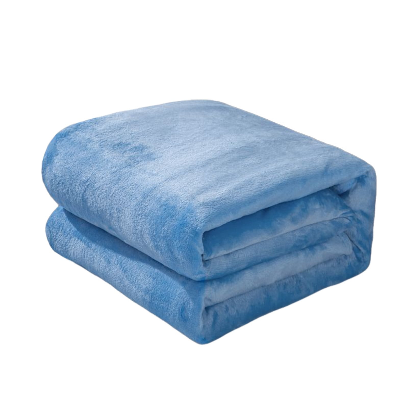 Fleece Throw Blanket, Soft Plush Flannel Microfiber Couch and Bed Blanket for Sofa, Home and Winter Comfort, Blue 2, 70x100cm