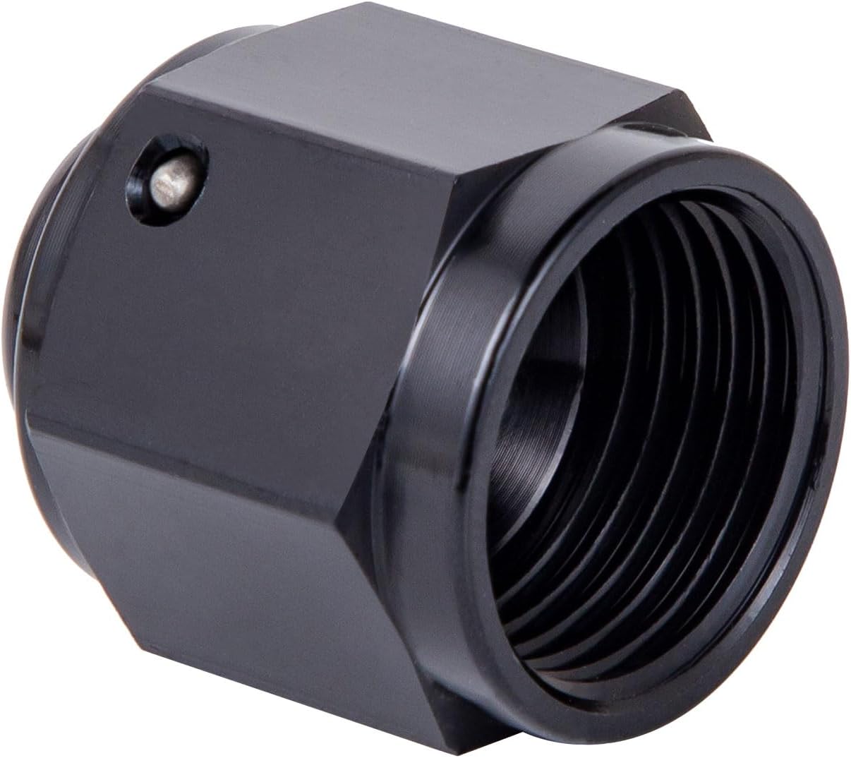 8AN Female Flare Cap Block off Fitting Plug Nut Adapter Aluminum Black 2PCS (8AN 2Pack) — image 4