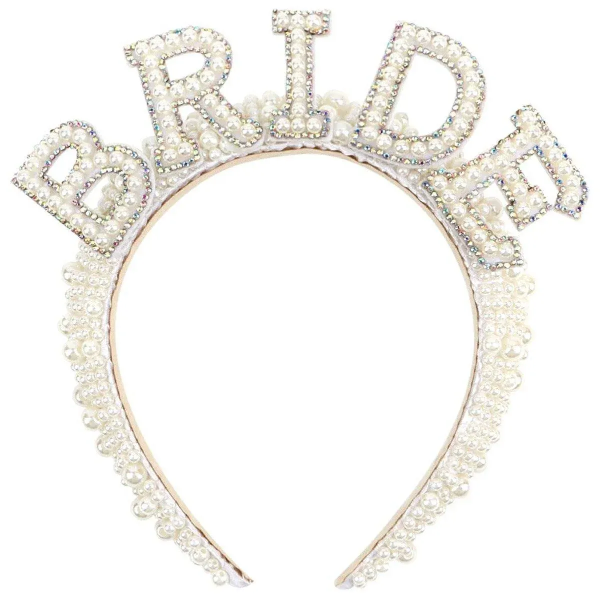 Elegant Bride Pearl Headband Bridal Hair Accessories Wedding Party Ornament β image 2