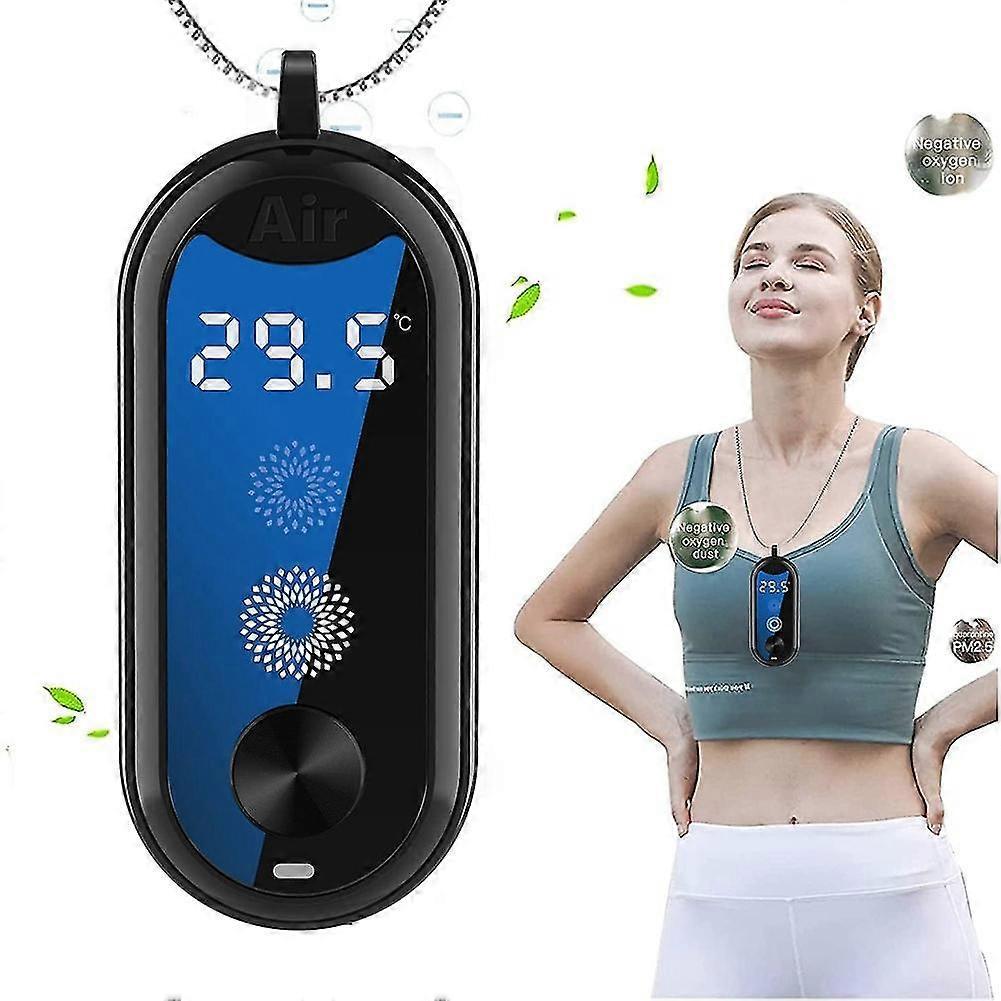 Wearable Personal Air Purifier Necklace, Compact Air Cleaner for Travel — image 2