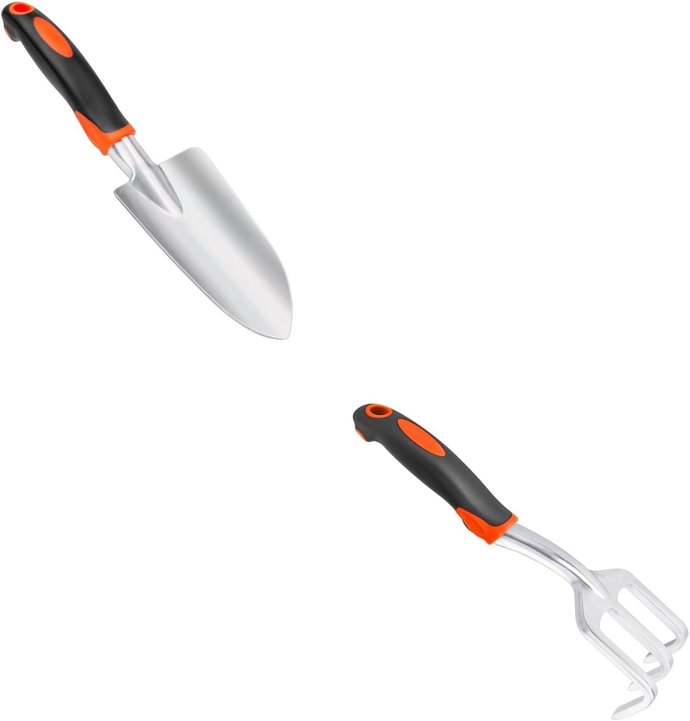 Garden Shovel Garden Hand Trowel, Heavy Duty Hand Shovel with Ergonomic Handle + Hand Rake Garden Tool, Heavy Duty Hand Cultivators for Gardening, Small Garden