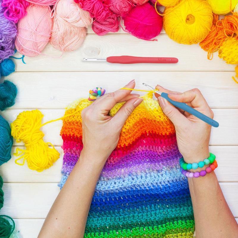 45-piece crochet set with needles, markers, tape measure - Knitting Kit multicolor โ image 5