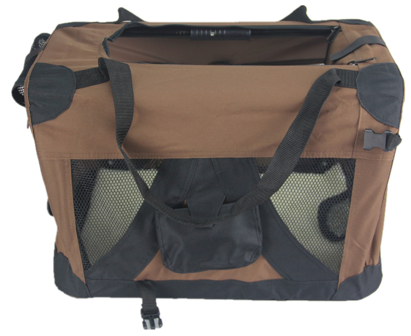 YES4PETS XL Portable Foldable Pet Dog Puppy Cat Soft Dog Cat Crate-Brown โ image 3