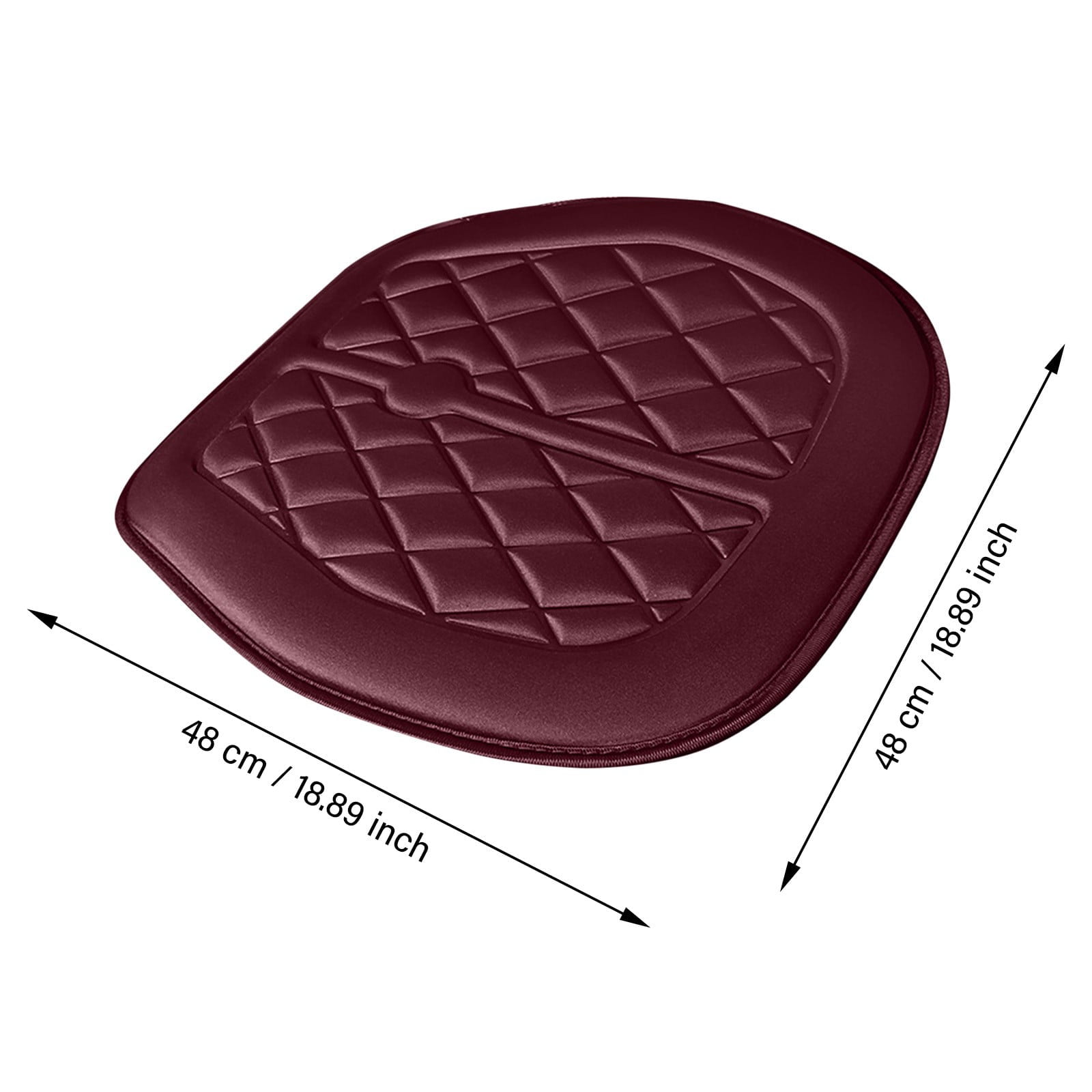 Car Seat Cushion, Driver Seat Cushion with Comfort Memory Foam & Non-Slip Rubber Bottom, Car Seat Pad Works with 95% of Vehicles and Office Chair or Home — image 2