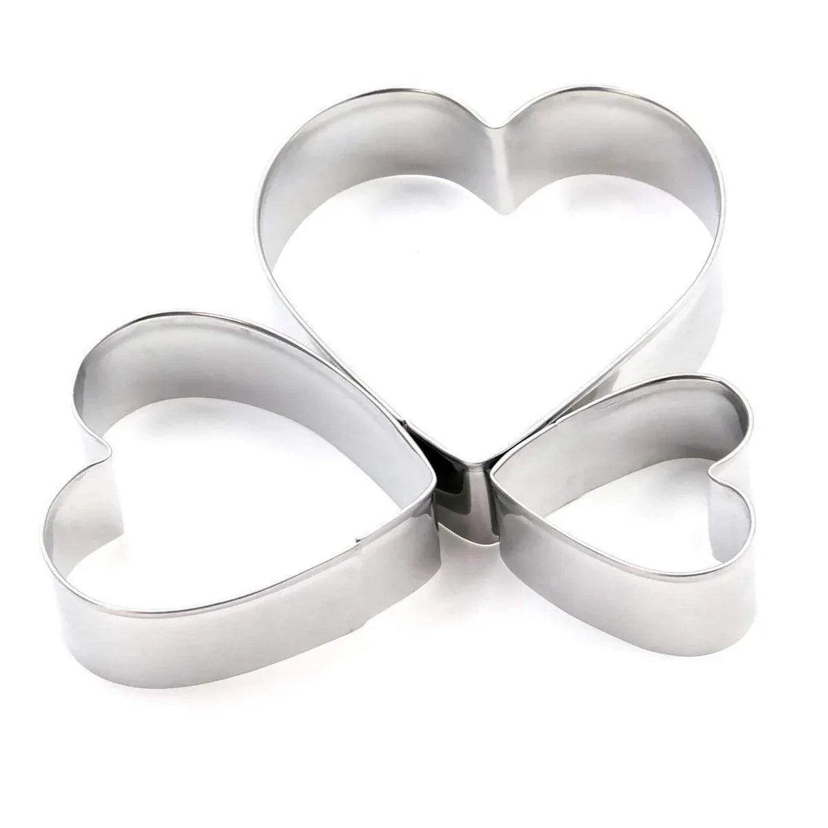 3X Stainless Steel Cake Mold 10/15/20cm Heart Baking Cake Ring For Mousse Party โ image 2