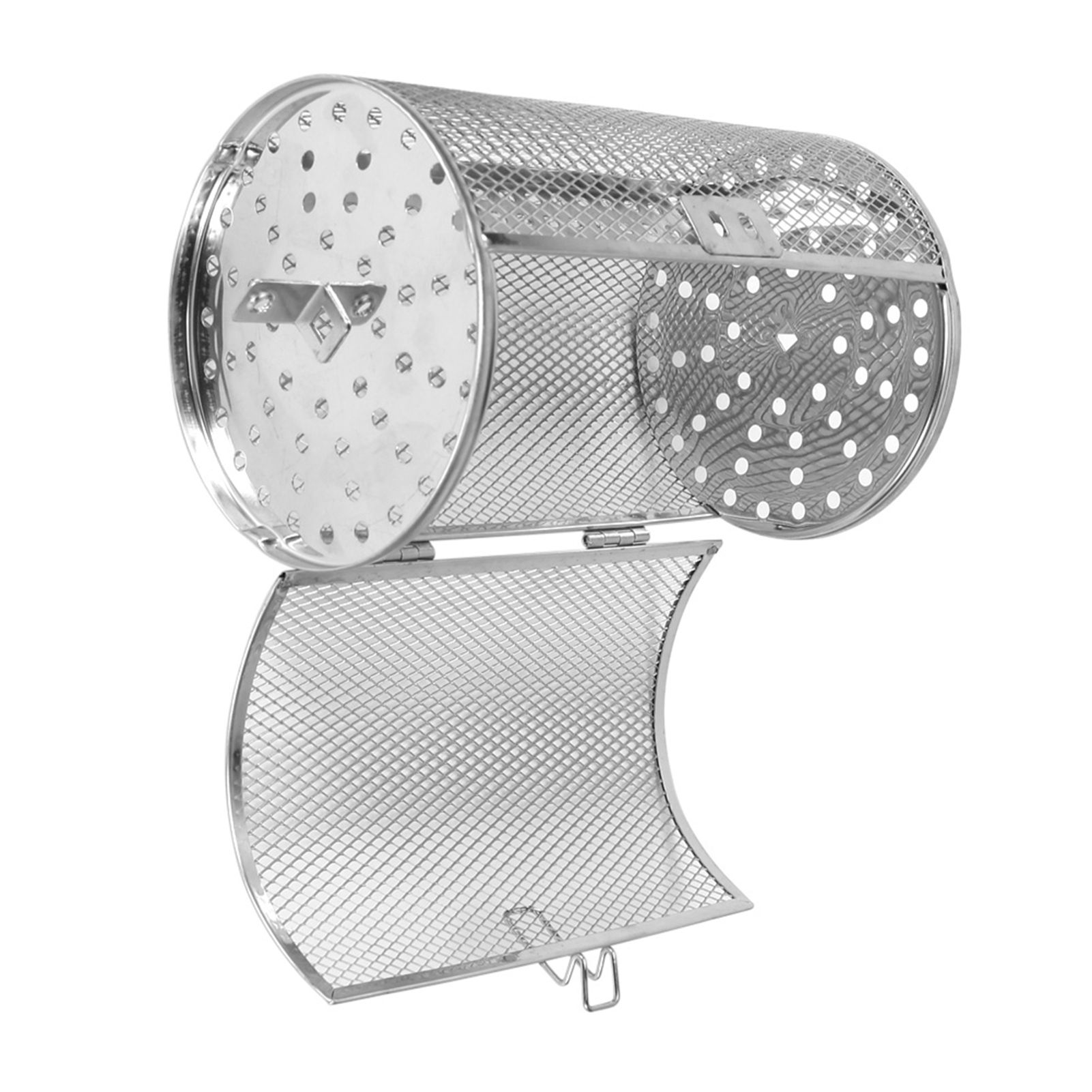 12*18cm Stainless Steel Bakeware Oven Roast Baking Rotary Nuts Beans Peanut Basket BBQ Grill โ image 6