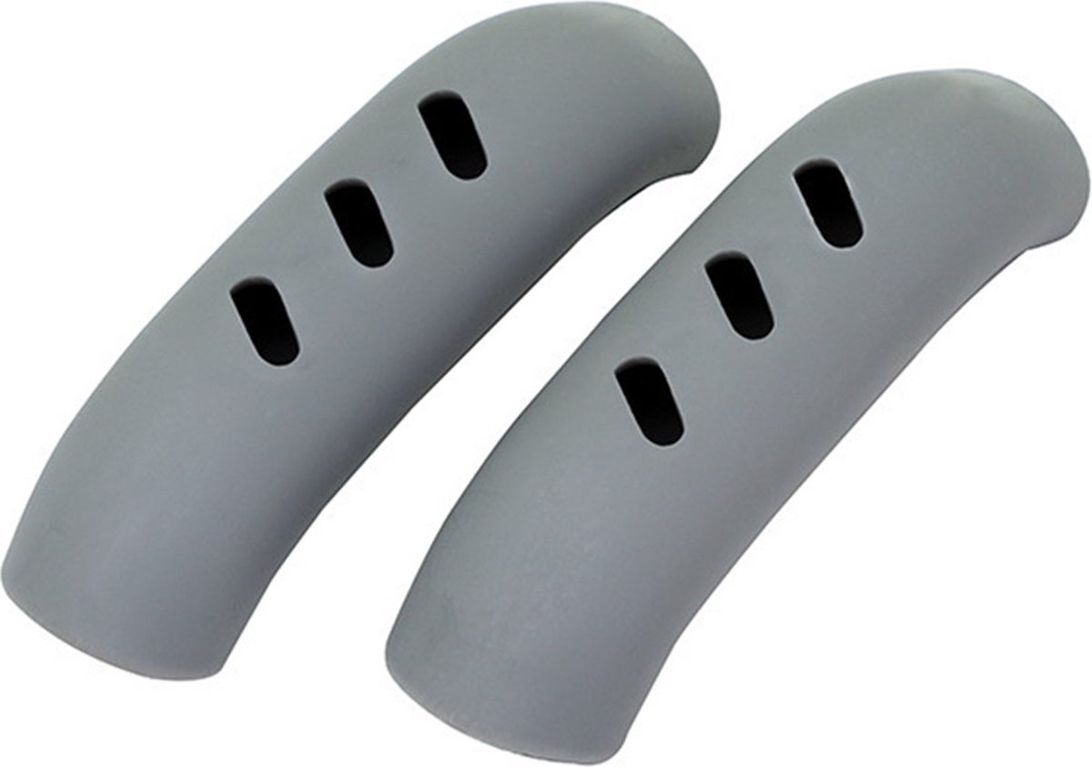 2-Piece Silicone Pot Handle Grips | Prevents Hands from Burning | Heat Resistant and Wear Resistant | Pot Lid Grip | Pan Grip | Extra Grip | Grey — image 5
