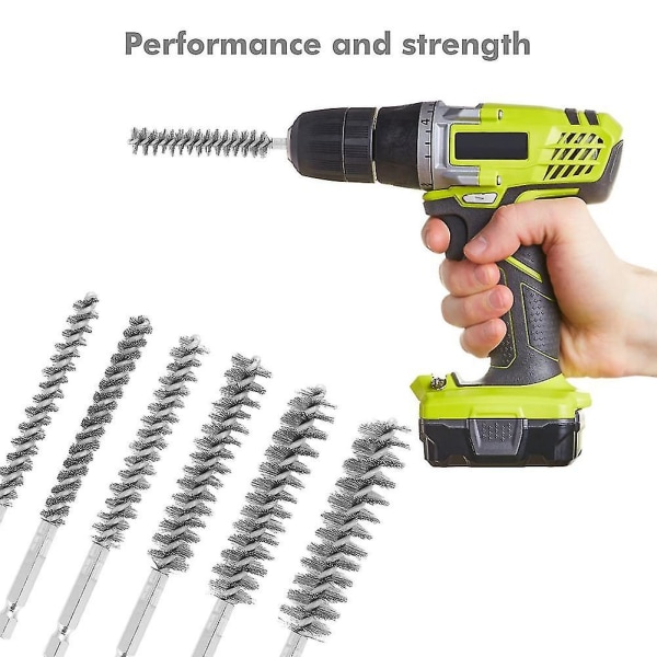 6-Piece Wire Brush Set for Drills, Multiple Sizes for Cleaning, Compatible with Most Brands โ image 5
