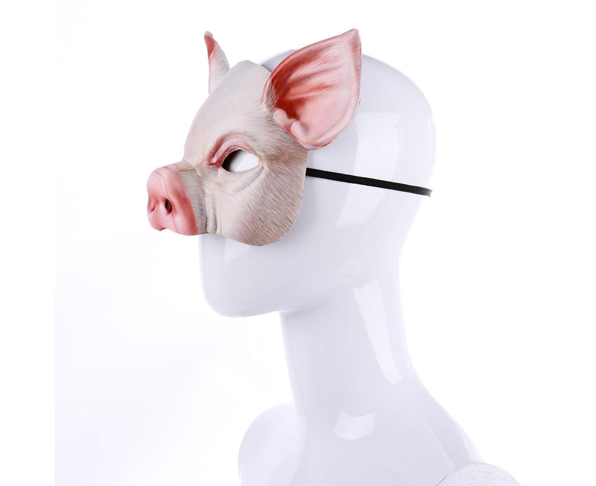Halloween Pig Mask Animal Mask Realistic Cosplay Costume Mask for Halloween Themed Party Accessory โ image 2