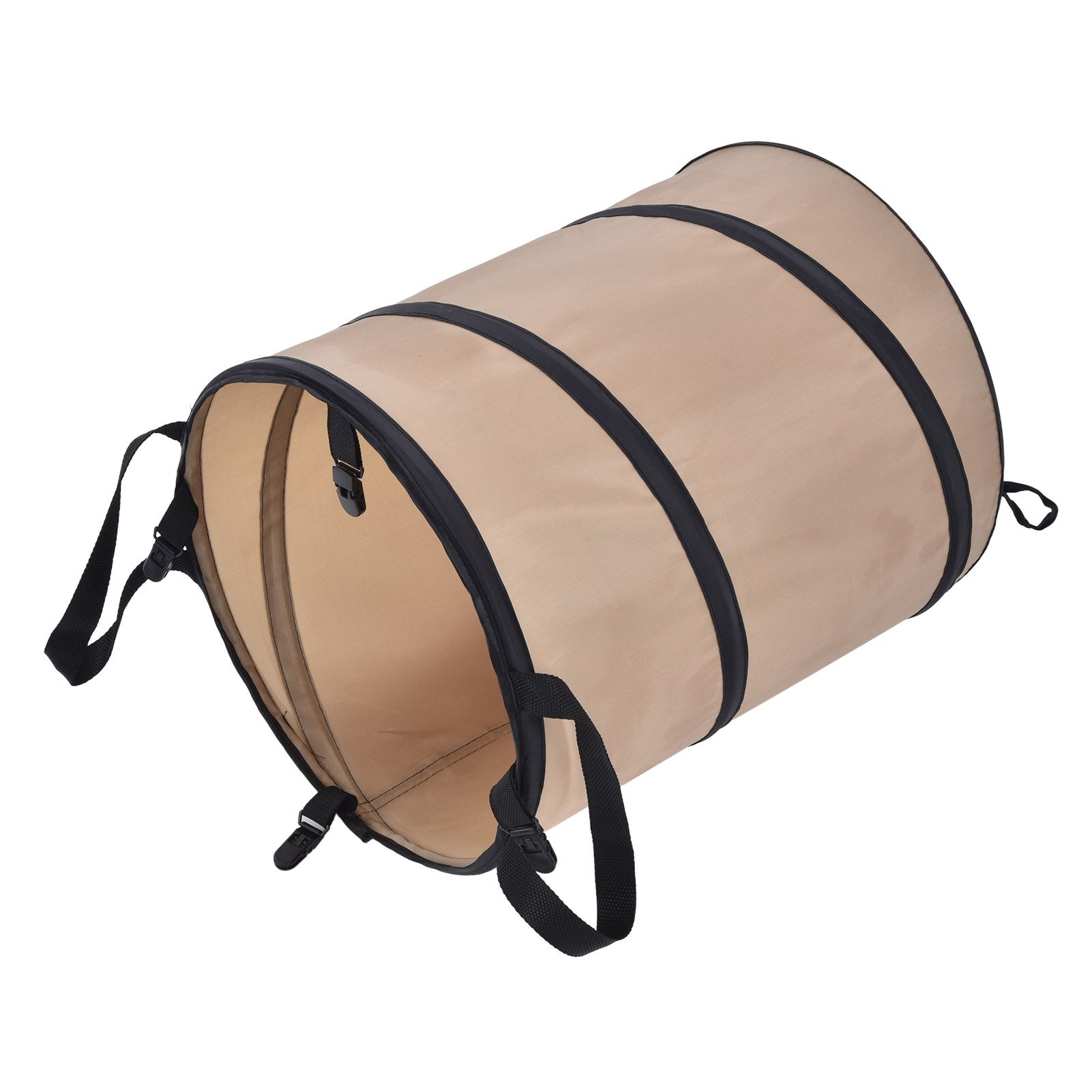 37.8L Collapsible Leaf Trash Can Reinforced Steel Spring Oxford Cloth Collapsible Container Small Size — image 6