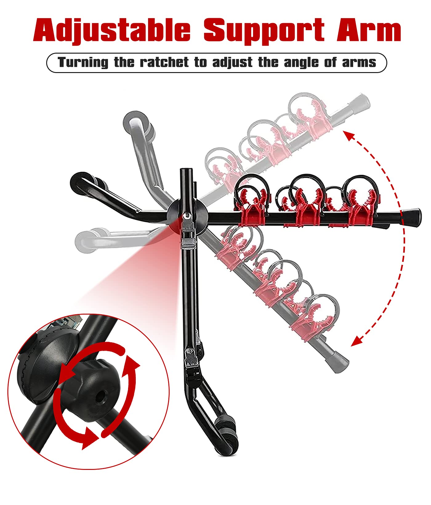 3 Bike Universal Cycle Bicycle Car Rear Carrier Rack Hanger Mount for Car Sedan Hatchback Minivan SUV โ image 2