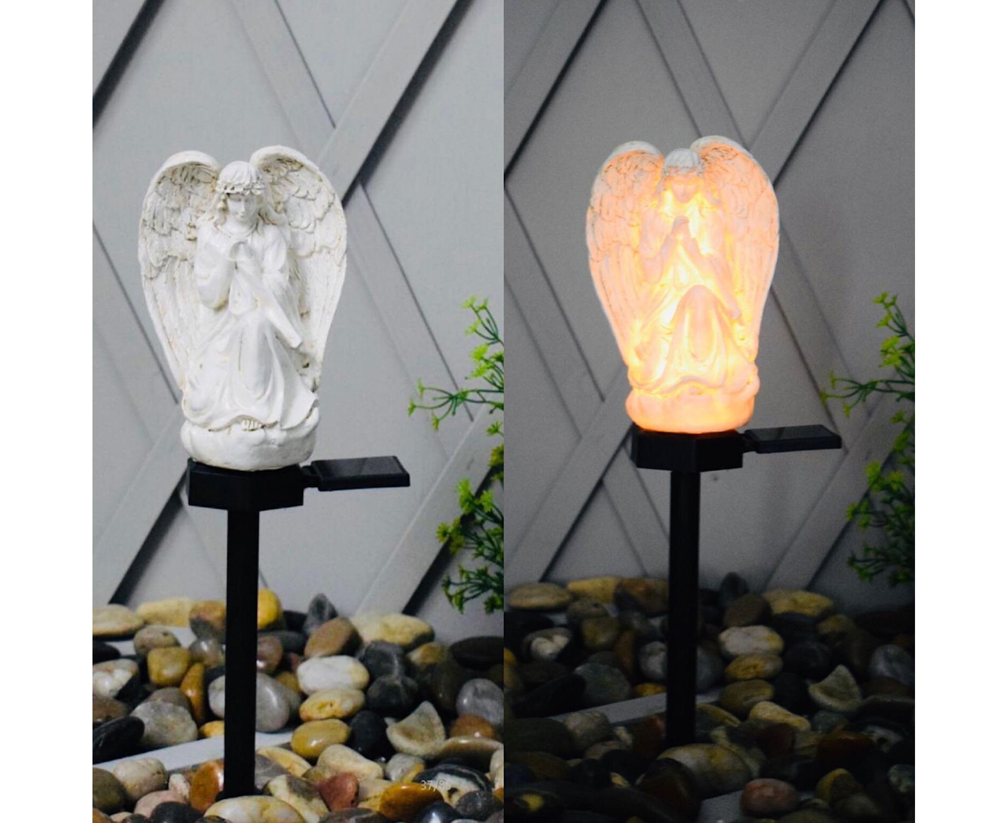 Solar Angel Stake Light Garden Decor - A โ image 3