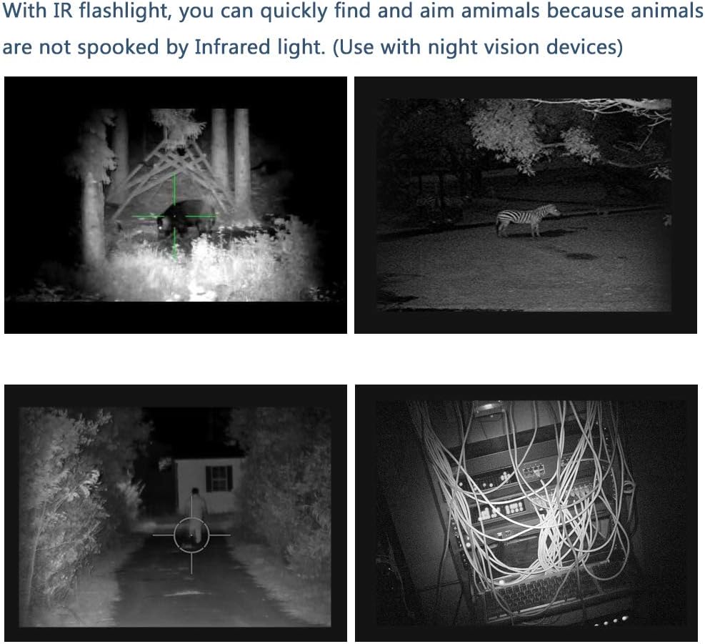 IR LED Illuminator Flashlight Zoomable 940nm Infrared Night — image 3
