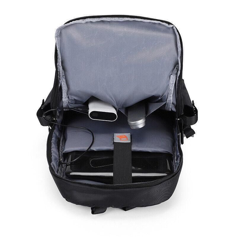 Mens Backpack Large Capacity Waterproof Schoolbag Laptop Work Travel Bag - Red — image 6