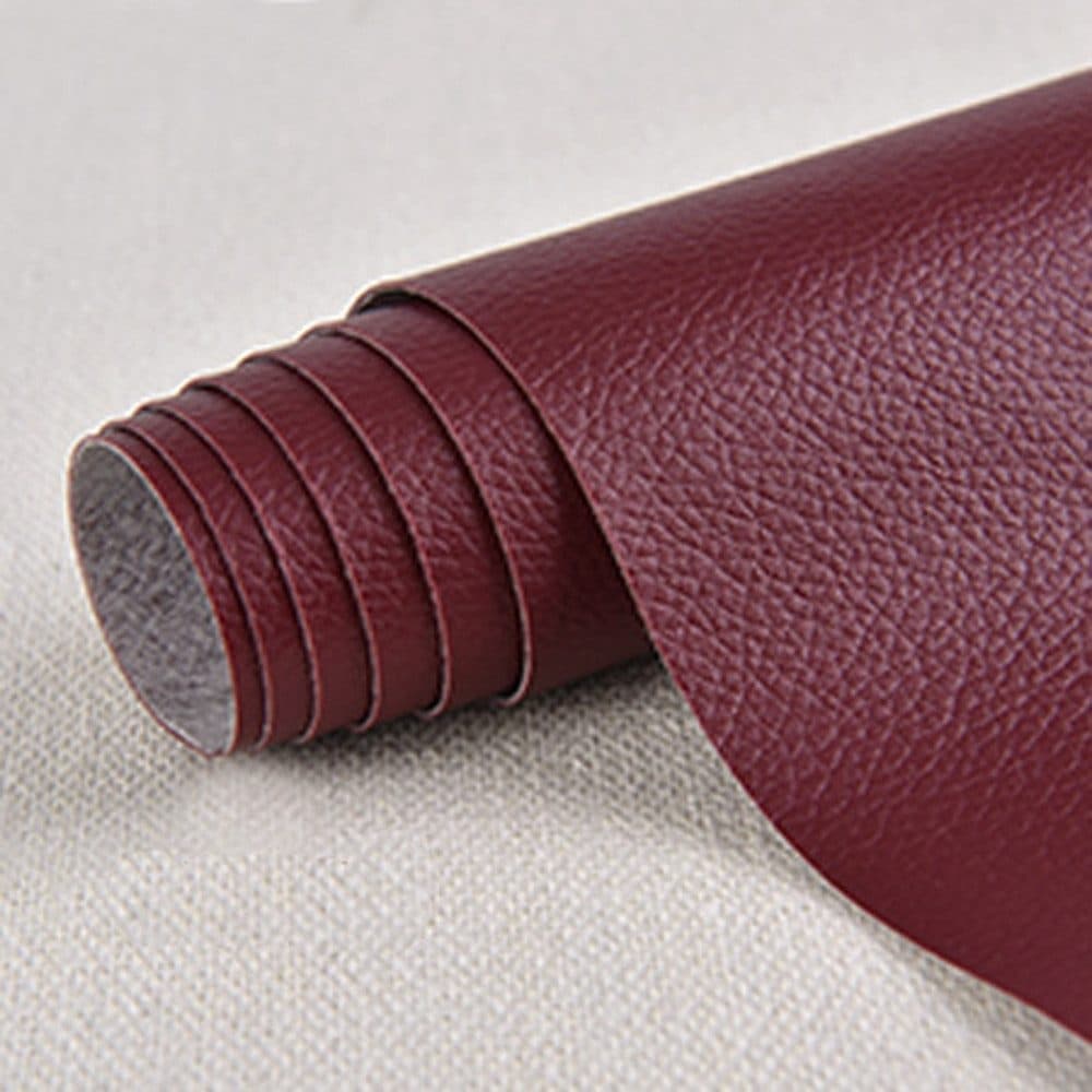 50 cm x 137 cm Self-adhesive Repair Patch for Leather Furniture, Red, Compatible with Artificial Leather Fix Dekor — image 5