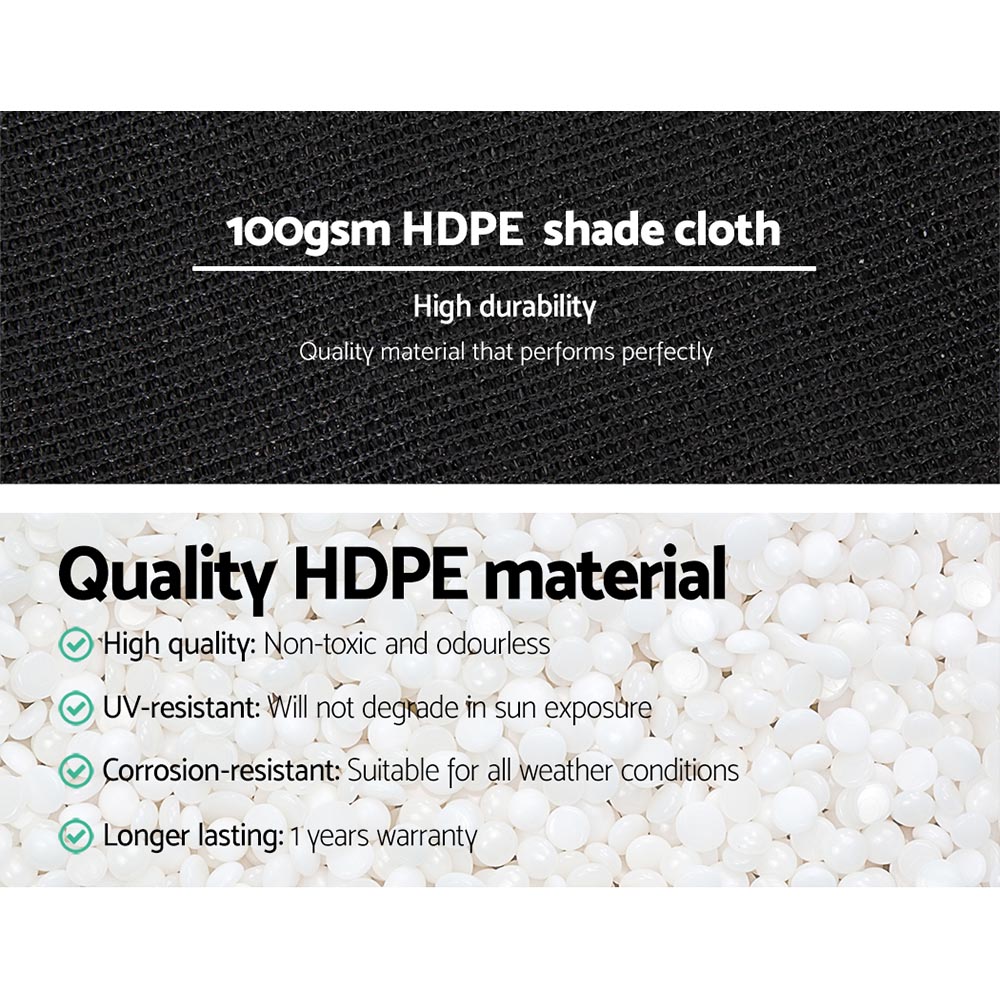 Instahut 50% Shade Cloth 1.83x20m Shade Cloth Sail Heavy Duty Shadecloth Garden Mesh Roll BK โ image 5
