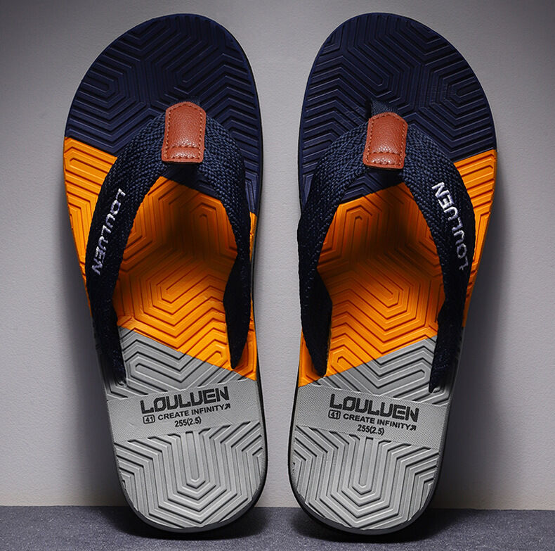 Men's Flip Flops with EVA-PVC Dual Sole, Blue for Comfort & Style for Summer Beach & Daily Wear(44) — image 4