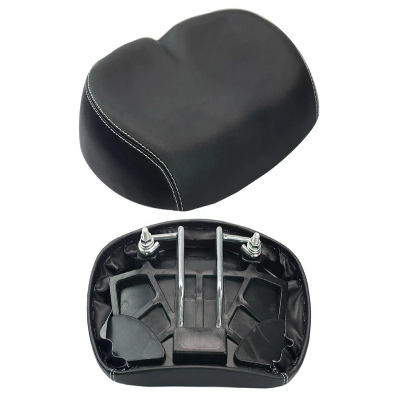 Wide Comfort Bike Seat, Nonslip Waterproof Shock Absorbing Bicycle Saddle (Black) — image 3