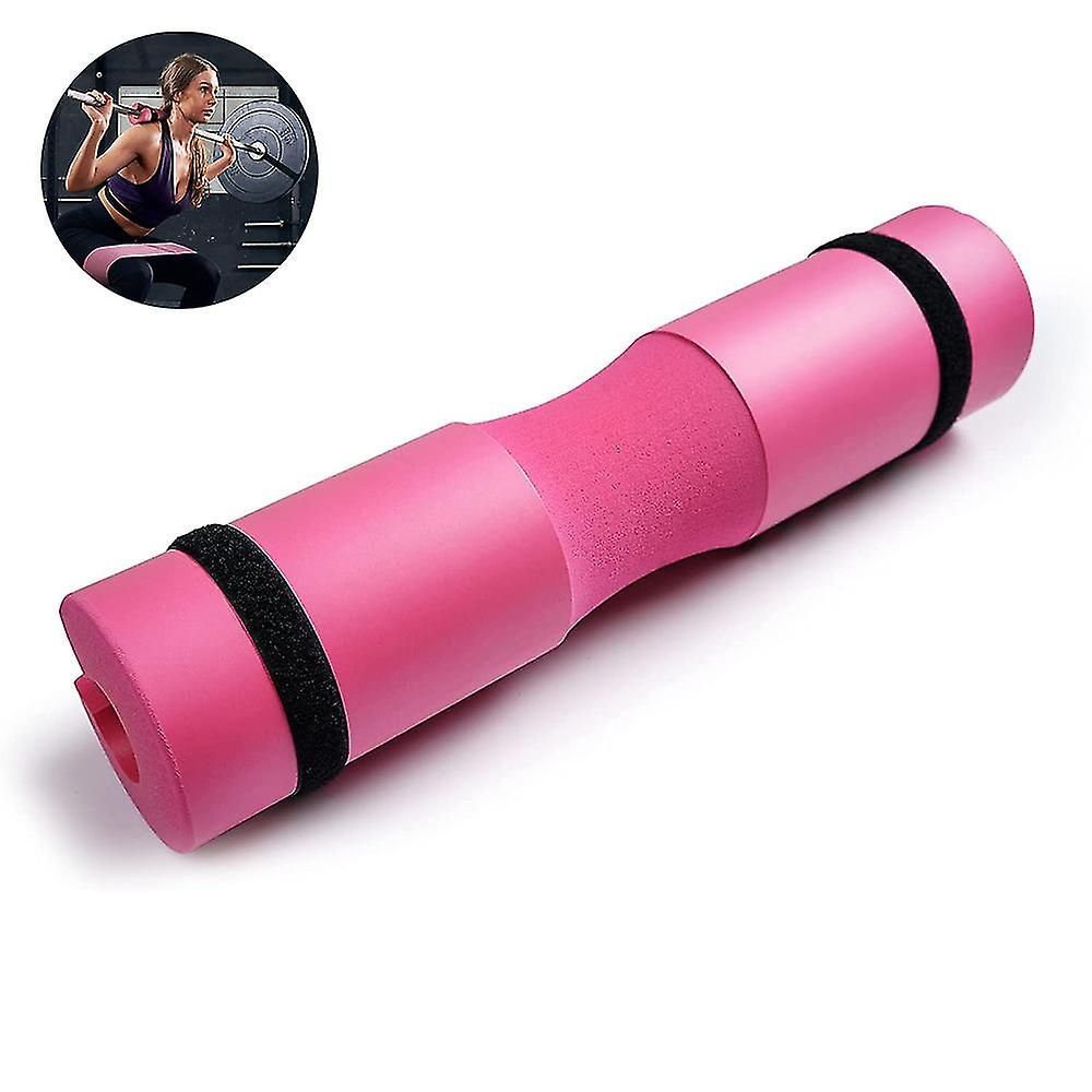 Barbell Squat Neck Rack Cushion Foam Shoulder Pad Fitness Padded Squat - Pink โ image 2