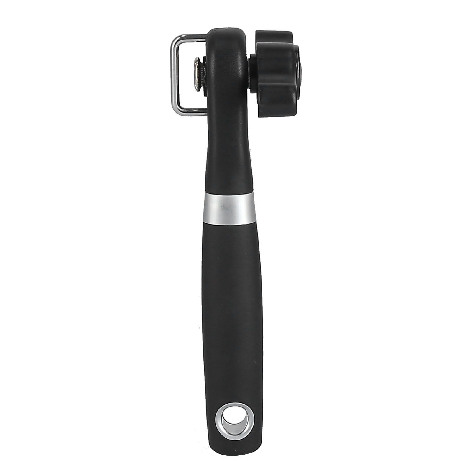 Manual Can Opener Stainless Steel Bottle Opener with Smooth Edge and Non Slip Handle Black for KitchenStraight Handle K3 โ image 4
