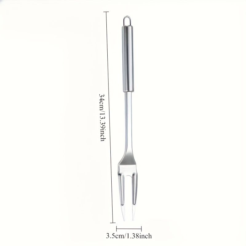 2pcs Stainless Steel Carving Fork for Meat, Heavy-Duty Long Heat-Resistant Handle for Grilling Cooking Serving BBQ — image 3