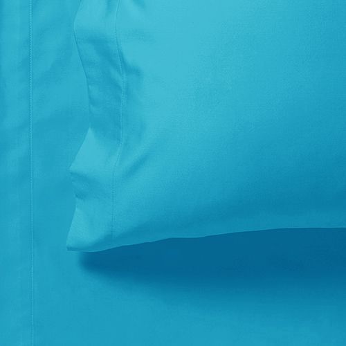 1000TC Ultra Soft King Size Bed Light Blue Flat & Fitted Sheet Set โ image 3