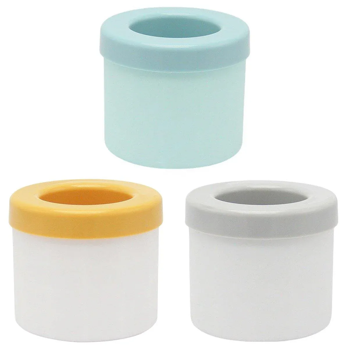 Silicone Ice Cube Tray Mould Ice Box Compartment Bucket for Easy Ice Making - Blue — image 3