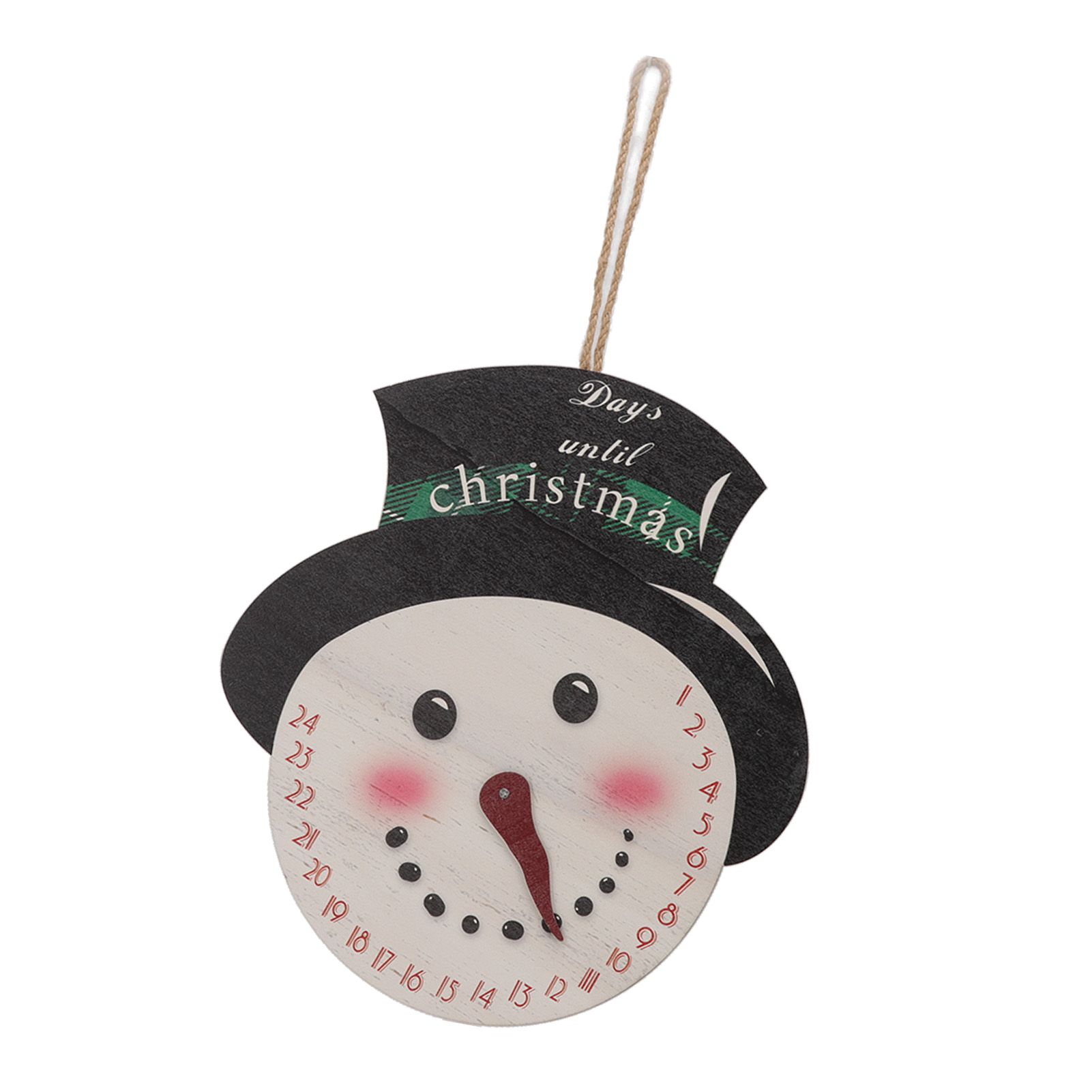 Christmas Day Sign Puppet Man Style 4mm Thickness Lightweight Easy Hanging Poplar Wood Welcome Door Decoration — image 4