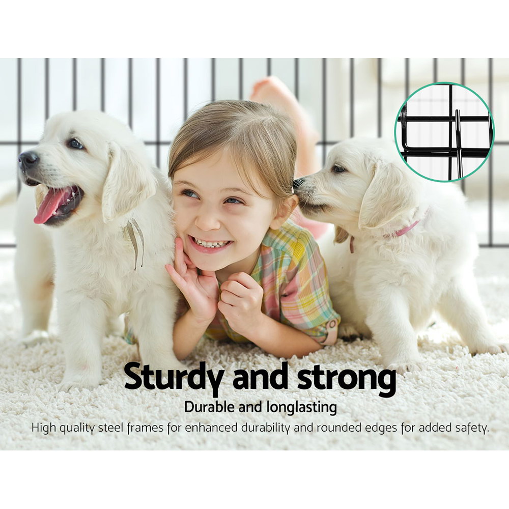i.Pet 36" 8 Panel Dog Playpen Pet Fence Exercise Cage Enclosure Play Pen โ image 3