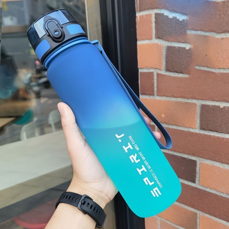 Gradient Water Bottle Sports Water Bottle Men Water Bottle Women Water Bottle - Blue - Size 1000ML