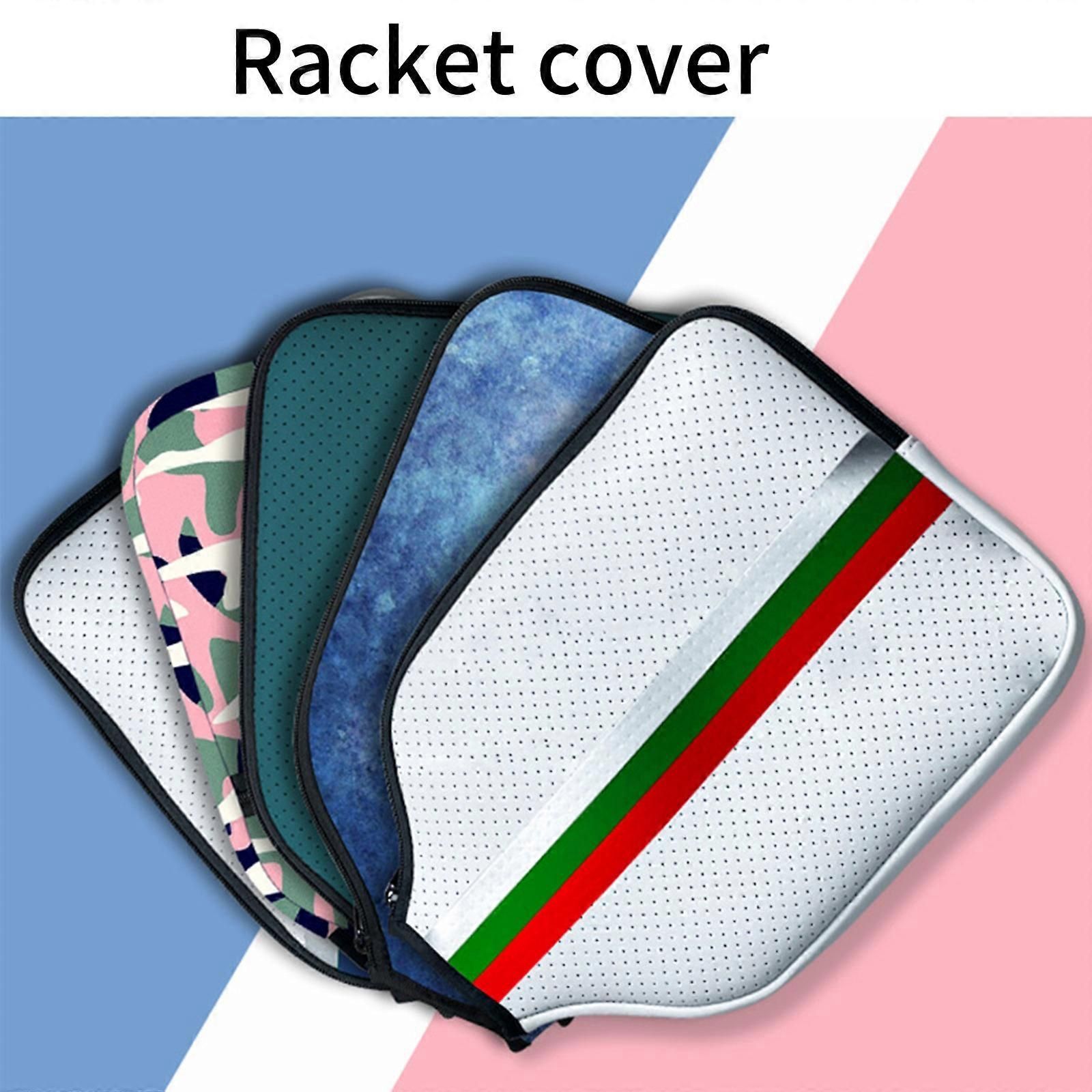 Pickleball Paddle Cover Neoprene Racket Protective Case with Zipper Lightweight Paddle Sleeve - Blue โ image 4