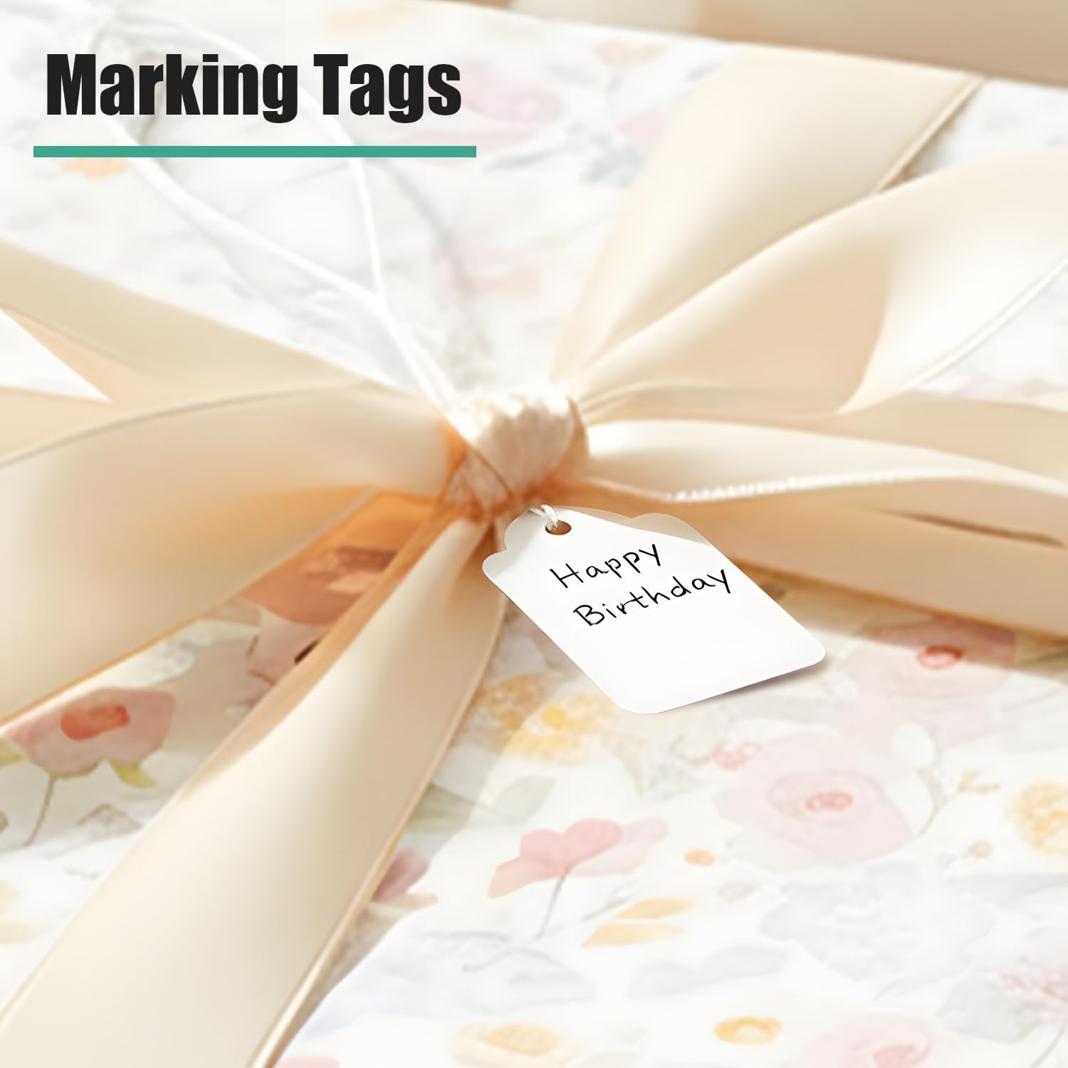 Price Tags with String Attached, 500pcs White Smooth Surface Marking Merchandise Strung Tag Writable Label Small Hang Tag for Pricing Gift Jewelry Clothing — image 4