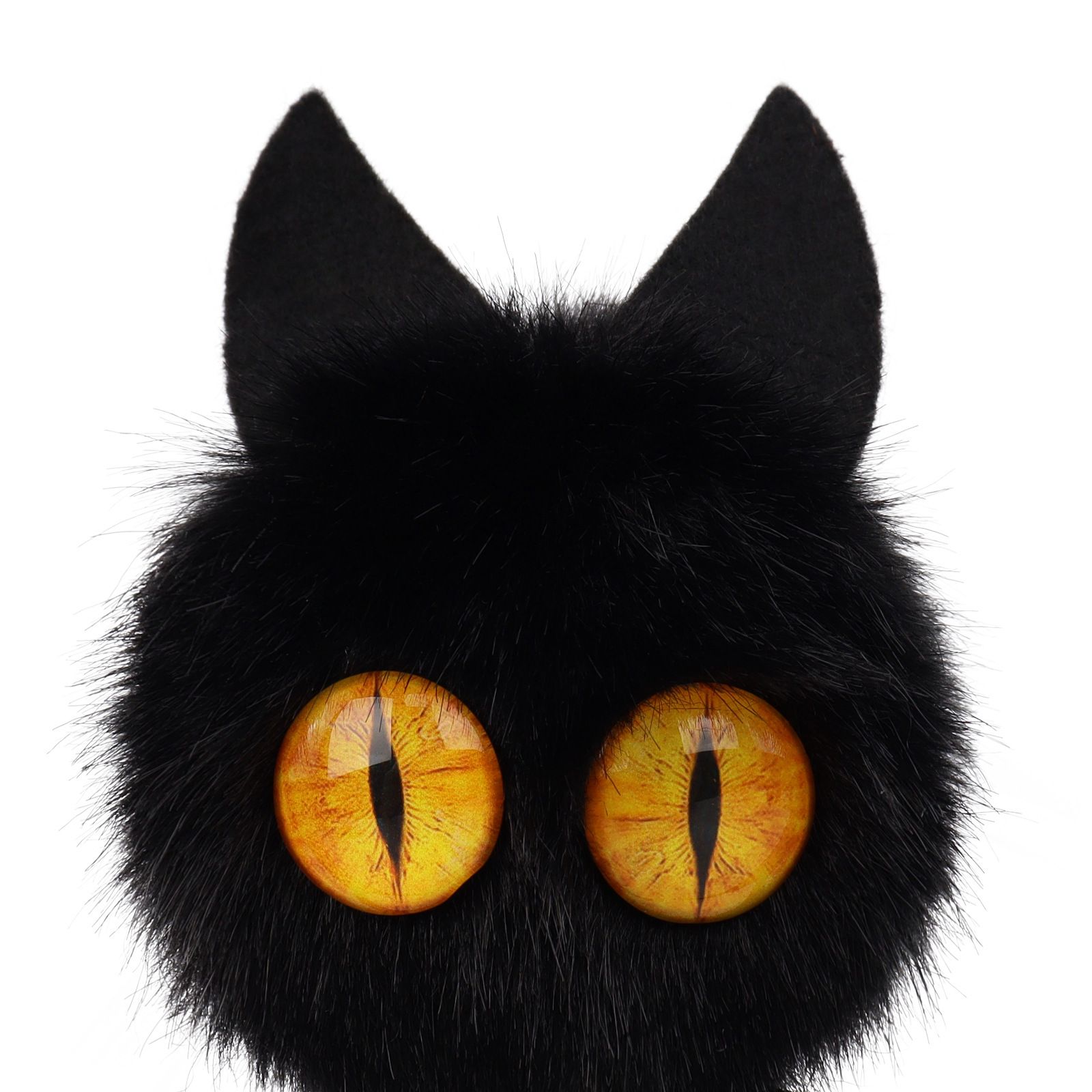 Red Halloween Bat Wing Headband with Furry Ears and Orange Eyes - Velvet Costume Accessory for Cosplay, Parties, and Themed Events — image 5