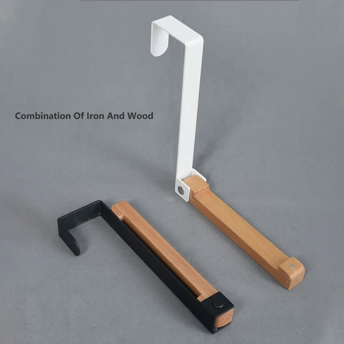 2PCS Over Door Clothes Hanger Folding Hook Closet Garment Storage Organizer — image 5