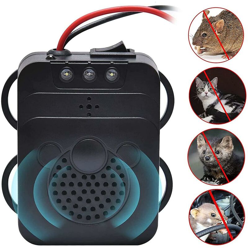 Ultrasonic Car Repellent With LED Strobe, Garage For Car ROdents Mice Pests Home Garage Attic Camping โ image 2