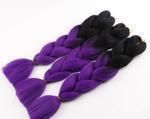 Dark Blue Gradient Reggae Braids, 6 Giant Braids — image 4