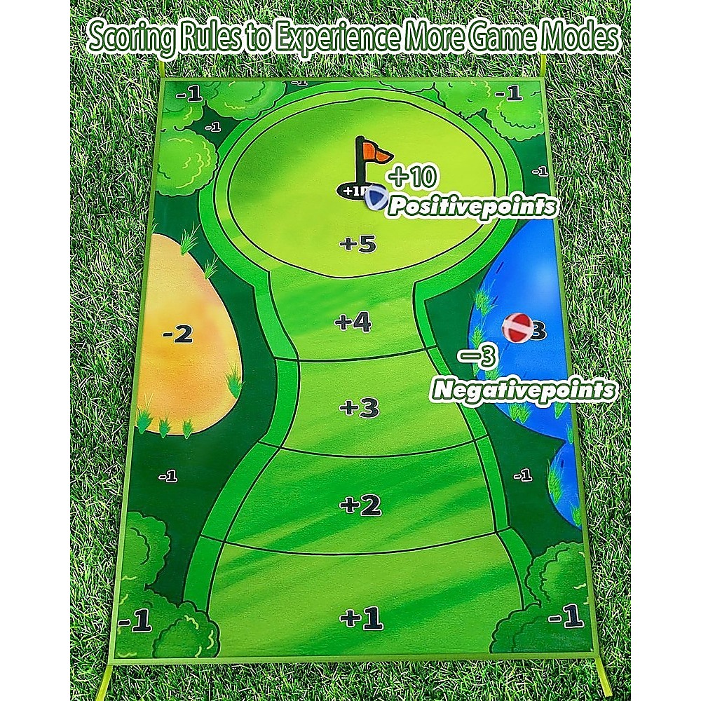 Casual Indoor Golf Putting Practice Set Golf Party Game Mats — image 4