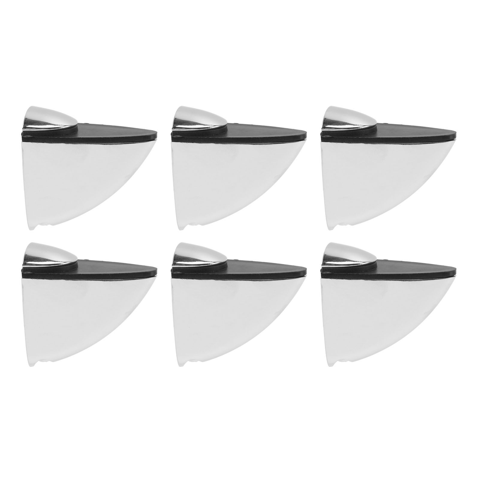 6Pcs K169 Glass Clamp Portable Fish Mouth Clamp Adjustable Glass Shelf Bracket Holder for Home Shop Office — image 4