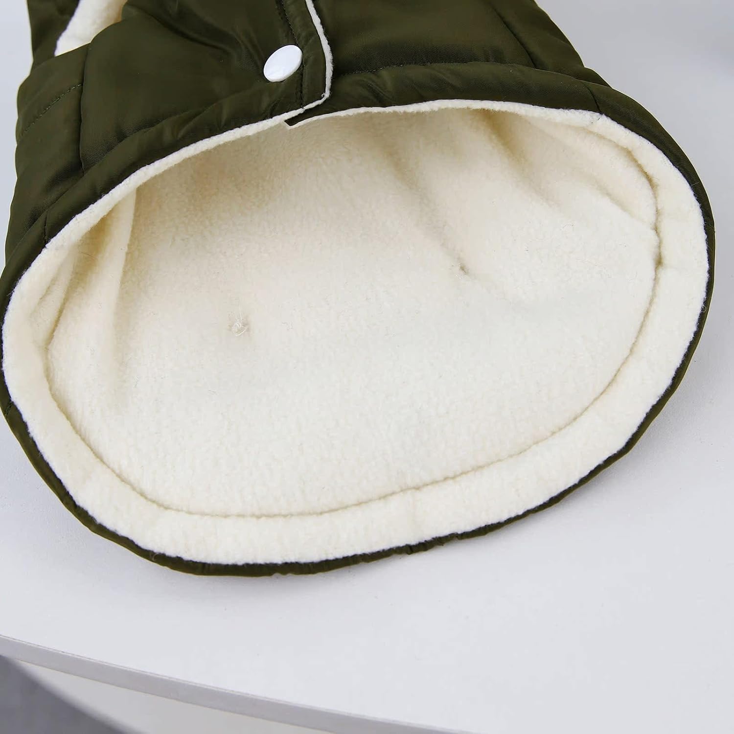 Winter Dog Coat Warm Padded Military Green XXL Size Dog Jacket for Cold Weather โ image 6