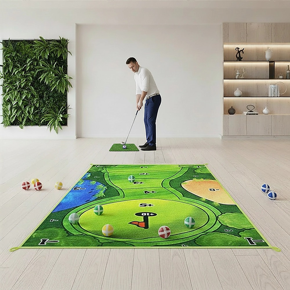 Casual Indoor Golf Putting Practice Set Golf Party Game Mats — image 3